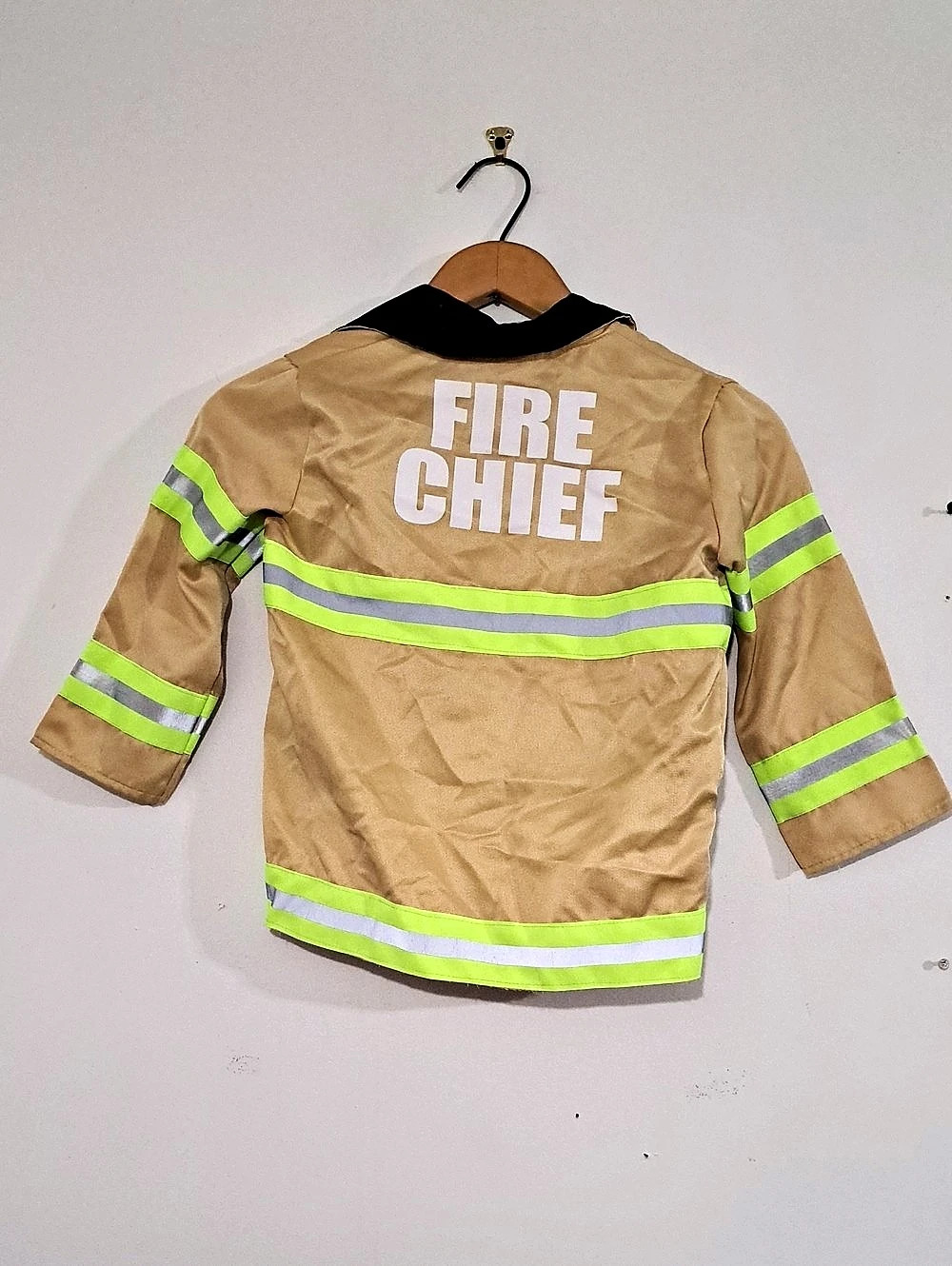 Rubies Fire Chief Costume Tan Toddle 2t/3t Fits Like